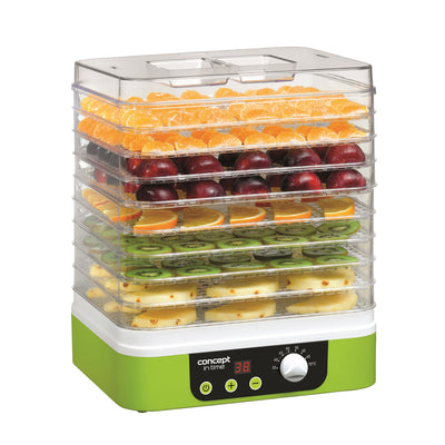 Concept SO 1060 Food Dehydrator 6 Tray 245 W För Frukt/Grönsaker/Svampar/Blommor/Örter/Kött/Fiskar