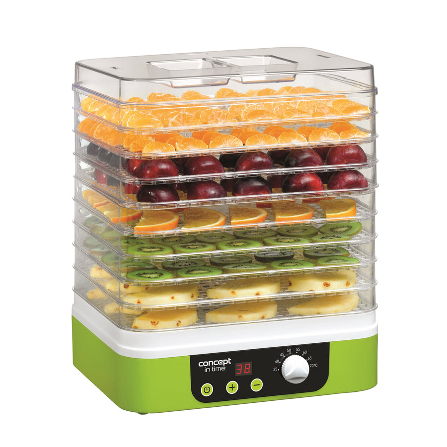 Concept SO 1060 Food Dehydrator 6 Tray 245 W För Frukt/Grönsaker/Svampar/Blommor/Örter/Kött/Fiskar