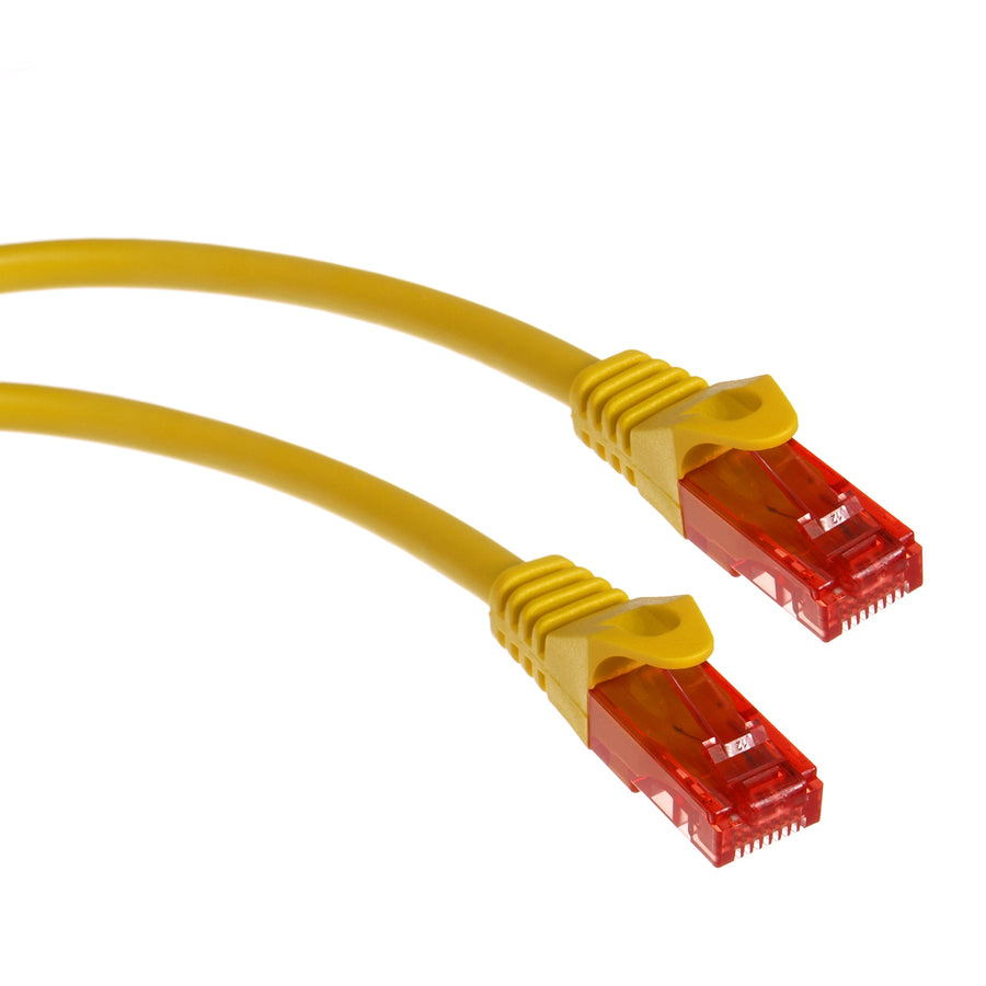 Maclean Cable, UTP patchkabel, plug-in kontakt, Cat6, 1m, Gul, MCTV-301 Y