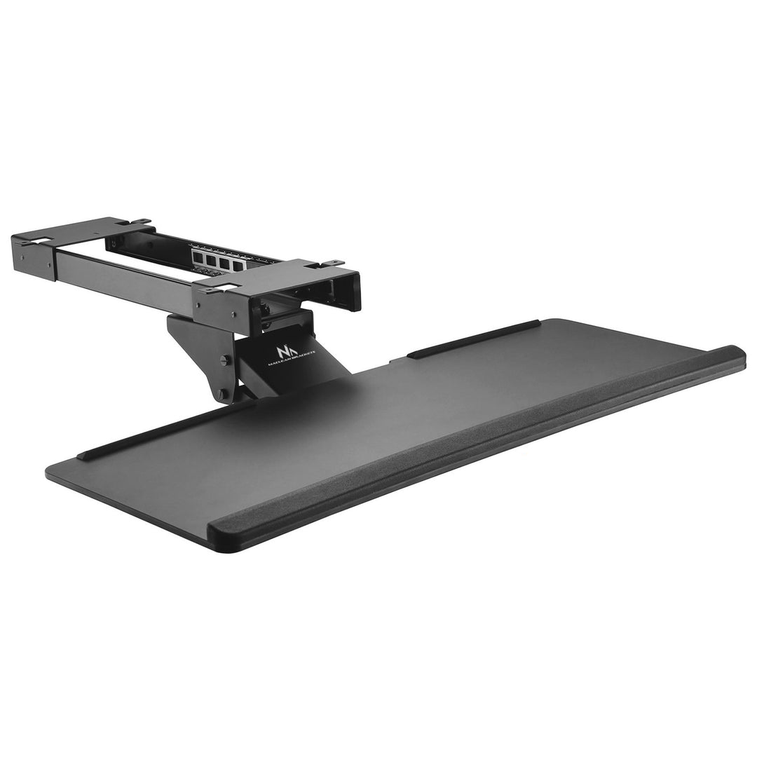 Maclean MC-757 Keyboard Desk Holder Keyboard and Mouse Under Desk Tray 67cm Surface Holder Pad