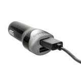 Billaddare max4.8A 2xUSB Maclean Energy MCE157 Qualcomm Quick Charge QC 3.0 plus kabel 1,5m Silver
