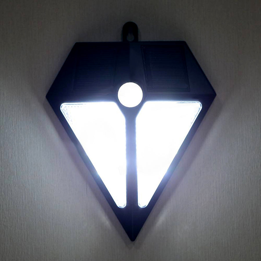 Maclean LED-lampa, solenergi, väggmonterad, med rörelsedetektor, 6 lysdioder, 2x solenergi, MCE168