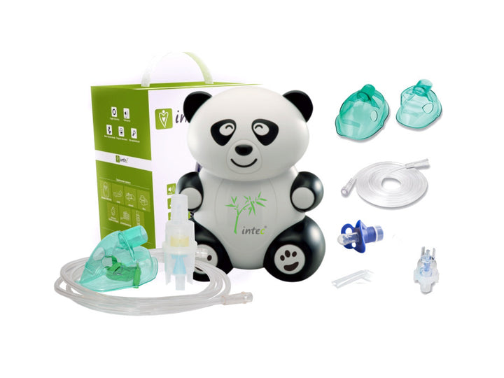 Intec Panda Inhalationsset + Tillbehör Nebulisator Masker Inhalator