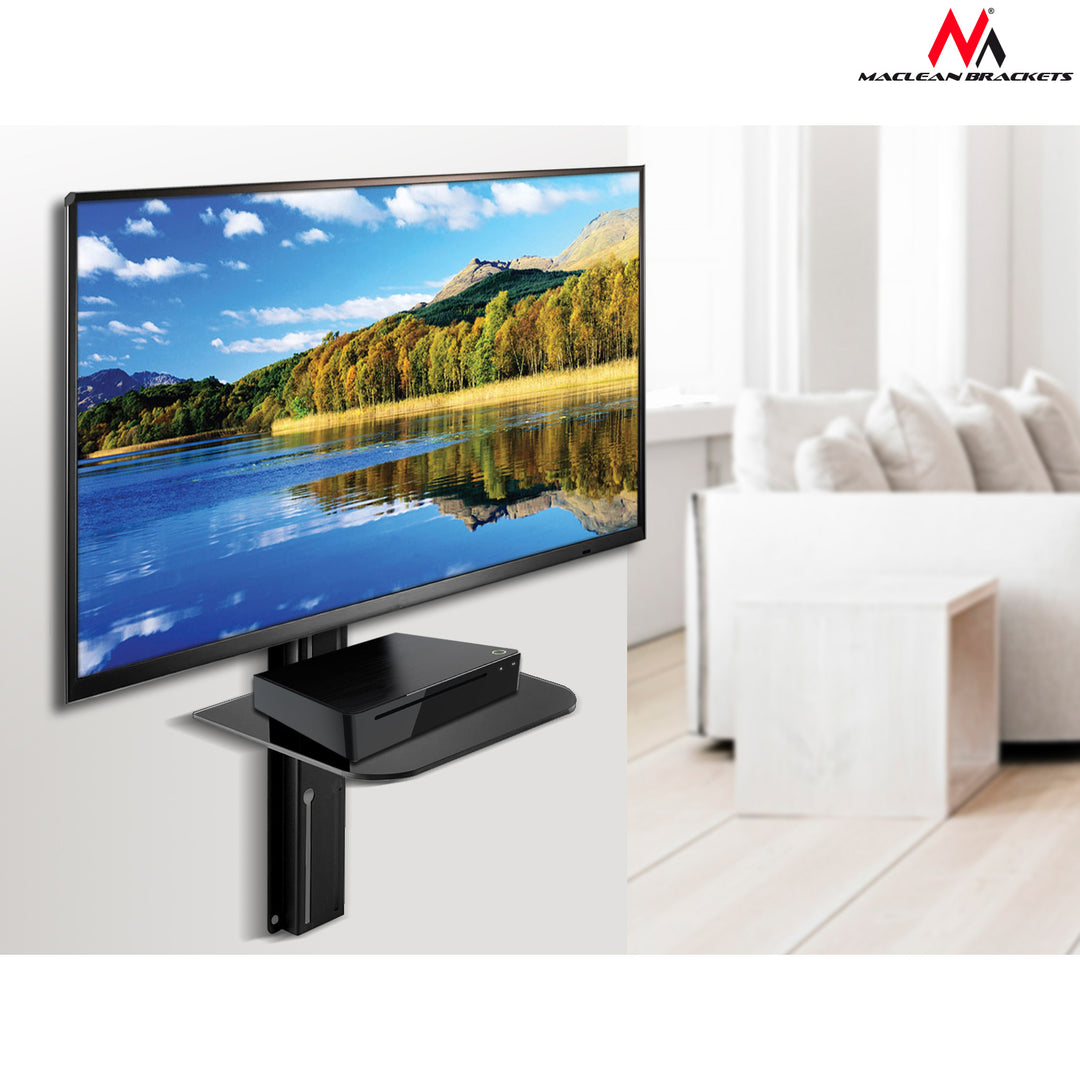 Maclean MC-771 TV-hållare 23"-42" med DVD-fack upp till 30 kg VESA 100x100, 200x100, 200x200 LCD, PLASMA