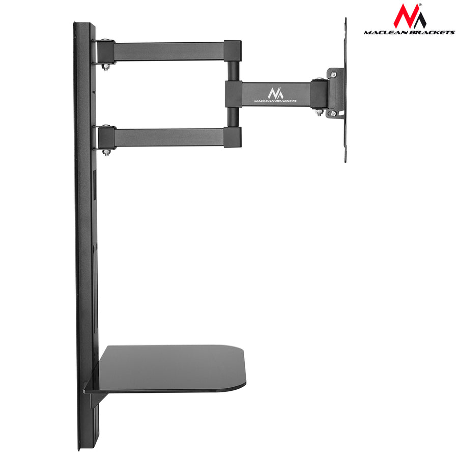 TV-fäste med DVD-hylla Maclean, VESA 200x200, 23"-42", 30 kg, MC-771