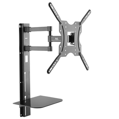 Maclean TV-hållare med DVD-hylla, VESA 400x400, 32"-55", 30kg, MC-772