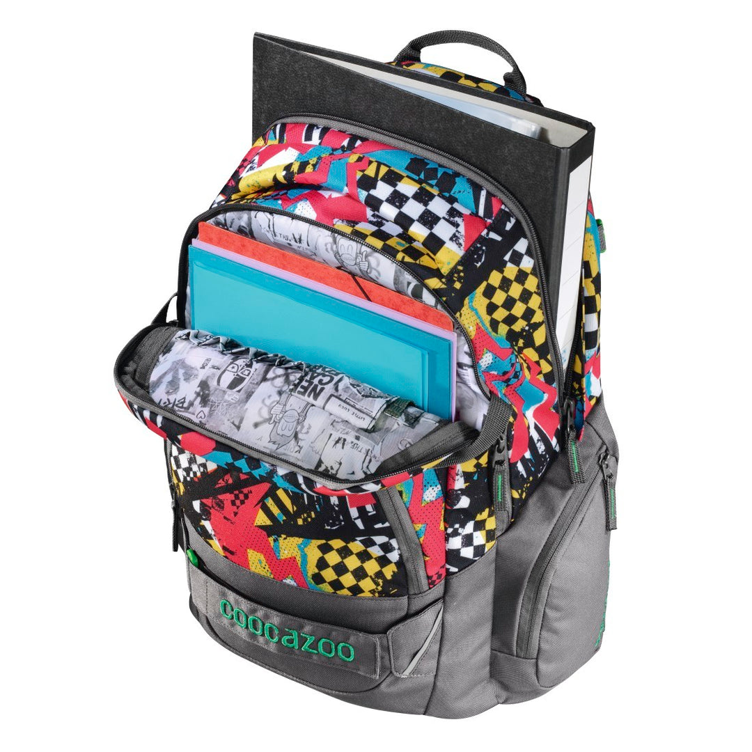 HAMA Coocazoo Carrylarry II Rutig ryggsäck med rutiga bultar