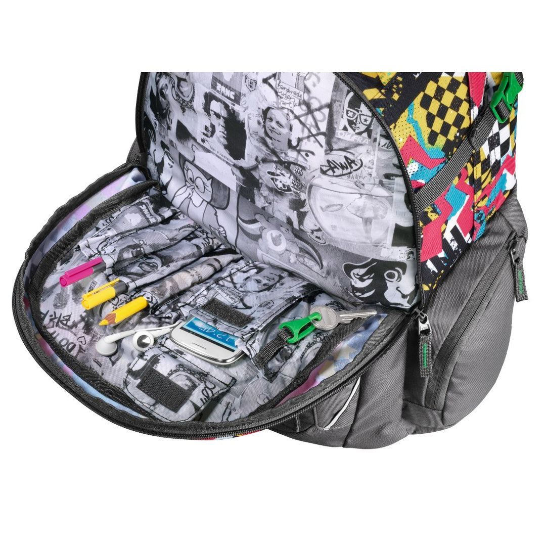 HAMA Coocazoo Carrylarry II Rutig ryggsäck med rutiga bultar