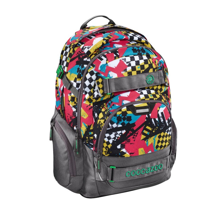 HAMA Coocazoo Carrylarry II Rutig ryggsäck med rutiga bultar