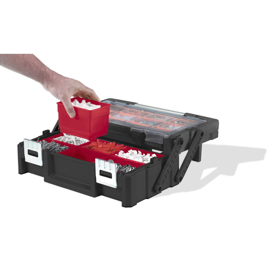 Keter 237006 Cantilever 18" Organiserande verktygslåda för smådelar för arbete