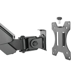 Maclean monitorfäste, dubbelarm, med gasfjäder, 17"-32", 8 kg, MC-775