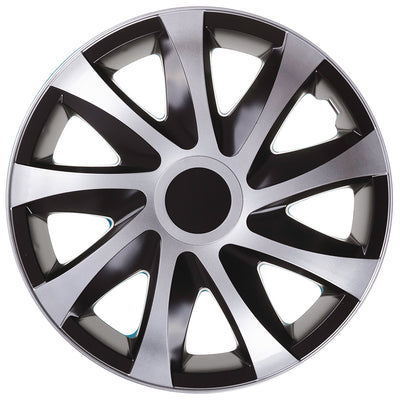 DRACO CS universalnavkapslar 14" svart/silver 4 st
