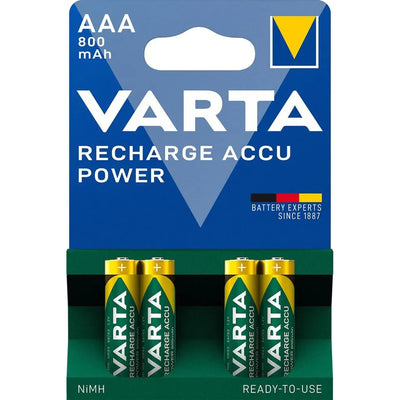 4x batterikap Varta Ready2use R03 AAA 800mAh NiMH