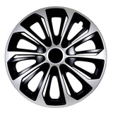 Mössor 14" STRONG Duocolor svart och silver 4 delar
