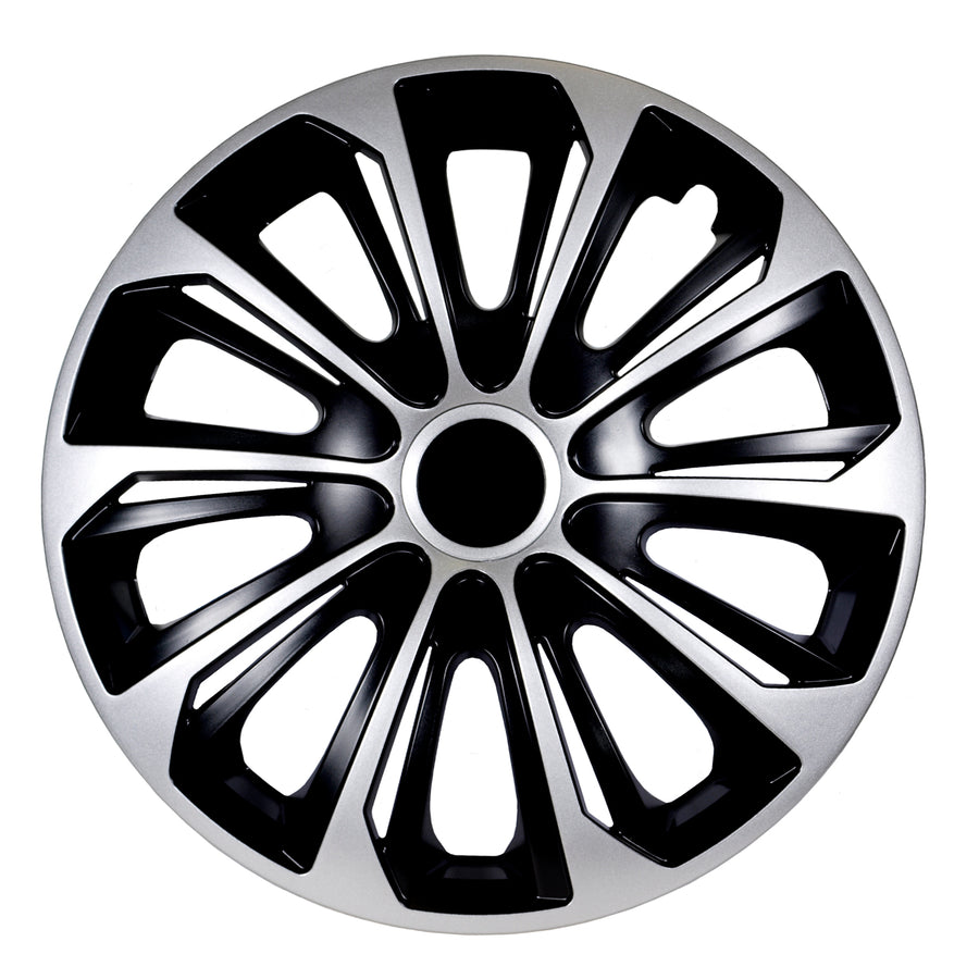 Mössor 14" STRONG Duocolor svart och silver 4 delar
