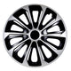 16" NRM STRONG Duocolor universal navkapslar svart/silver 4 st