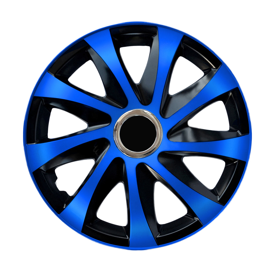 Universal navkapslar 14" NRM DRIFT Extra blå/svart 4 st