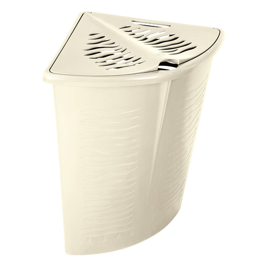 BranQ - Corners Tvättkorg 45L | Zebra beige | hörn tvättkorg | plast