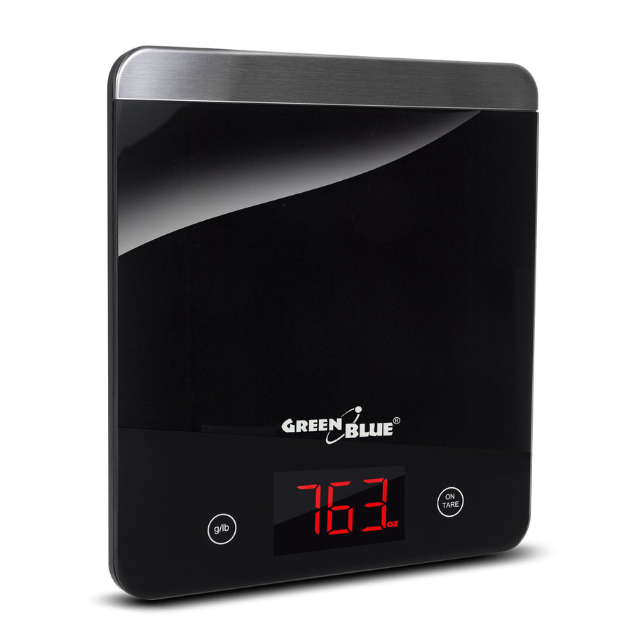 LED digital köksvåg, svart, GreenBlue GB171 min 1g max 5000g