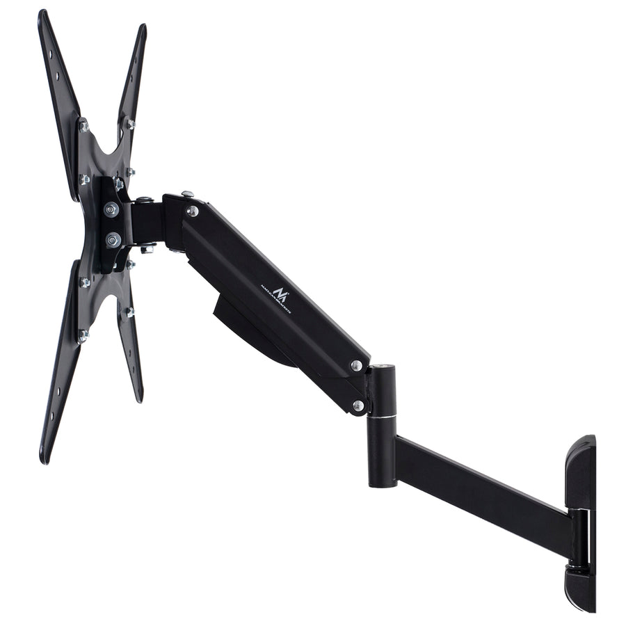 Maclean TV-fäste, för TV eller bildskärm, gasfjäder, 2 armar, höjdjustering 25cm, 32"-55", 22kg, Svart, MC-784
