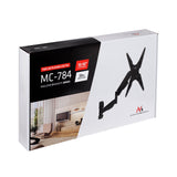 Maclean TV-fäste, för TV eller bildskärm, gasfjäder, 2 armar, höjdjustering 25cm, 32"-55", 22kg, Svart, MC-784