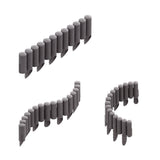 Cellfast trädgårdsstaket, träimitation, frostbeständigt, längd 2,3 m, färg grafit, 34-044