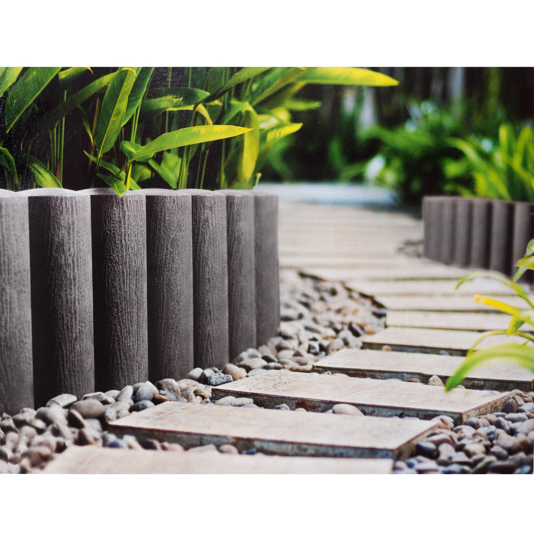 Träram trädgårdskant 2,3 m plast Cellfast Garden Lawn Edge Border Palisade