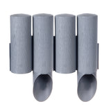 Cellfast trädgårdsstaket, träimitation, frostbeständigt, längd 2,3 m, färg grafit, 34-044