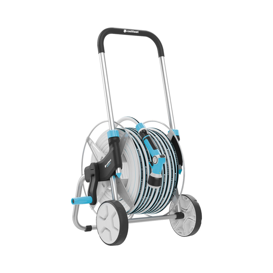 Trädgårdsvattensats 1/2 "50m slangrulle Cellfast Ergo Explorer MULTIFLEX