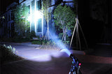 CREE LED cykellampa ficklampa, fäste + USB-kabel, batteri: 18650 litium (ingår), 3 belysningslägen, skyddsgrad: IPX5 Maclean MCE220