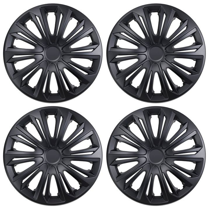 Universal navkapslar 14" NRM STRONG svart matt 4 st