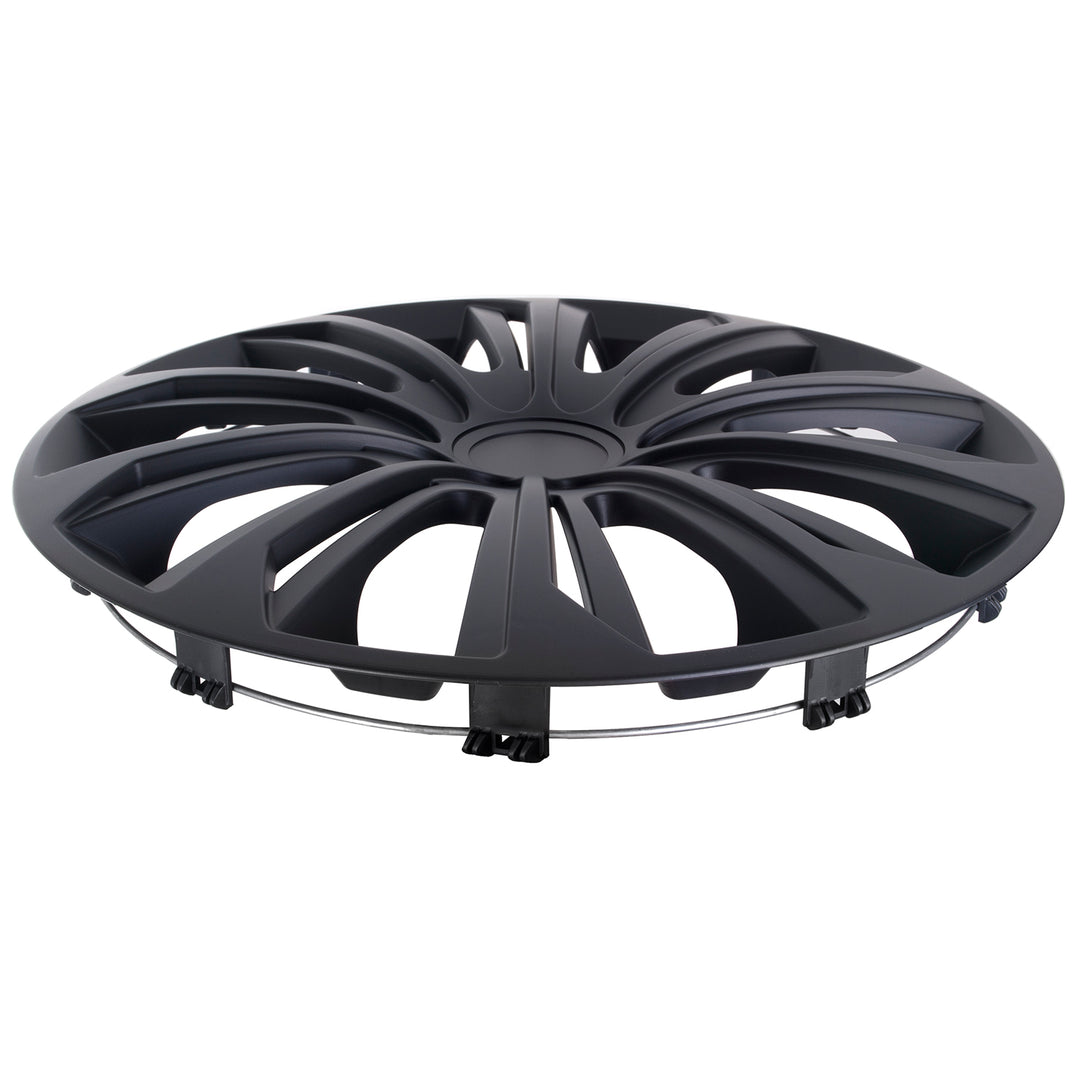 Universal navkapslar 14" NRM STRONG svart matt 4 st