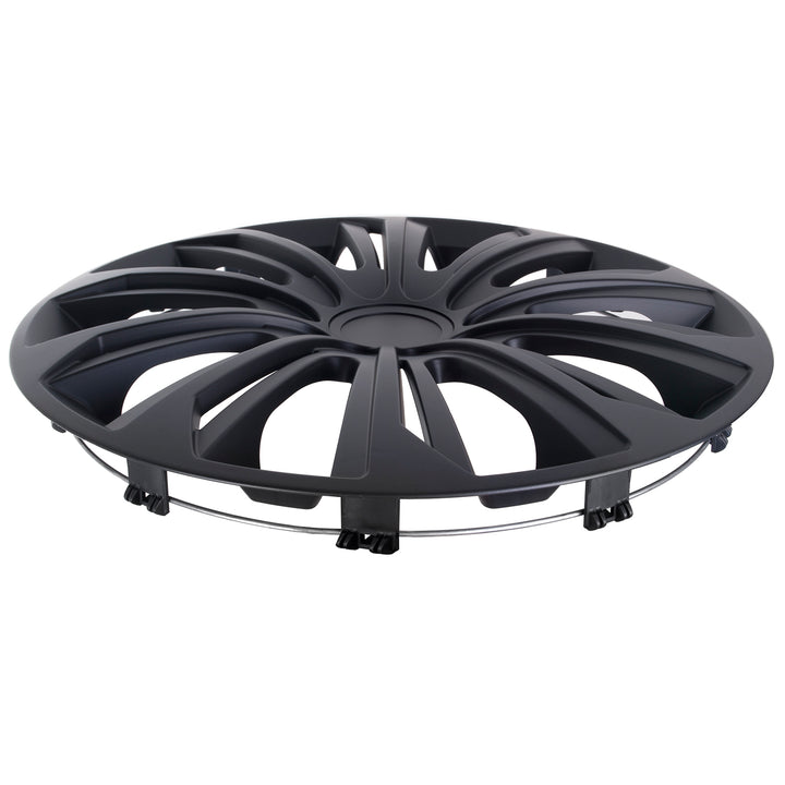 Universal navkapslar 14" NRM STRONG svart matt 4 st