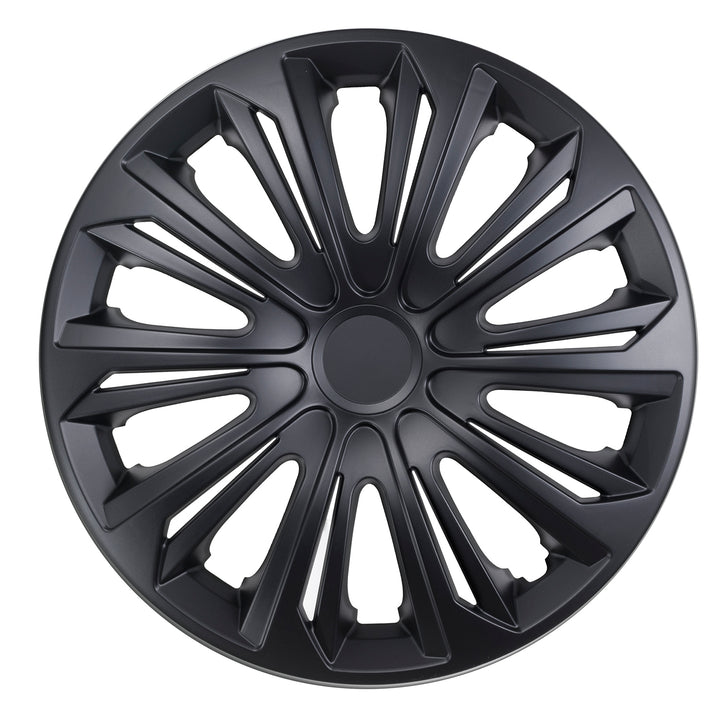 Universal navkapslar 14" NRM STRONG svart matt 4 st