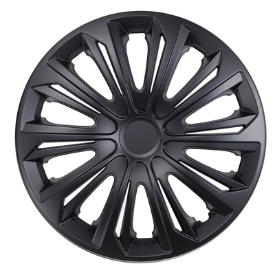 15" NRM STRONG svart matt universalnavkapslar 4 st