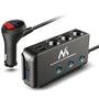 Maclean MCE218 USB-billaddare - 3 biluttag 1x Quick Charge 3.0, 3xUSB 6.8A, 1x strömförsörjning 18W, max 120W