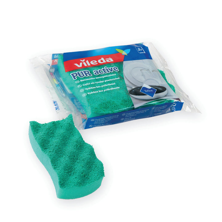 Vileda 116509 Vileda Pur Active Kitchen Sponge Anti Scratch 2PCS