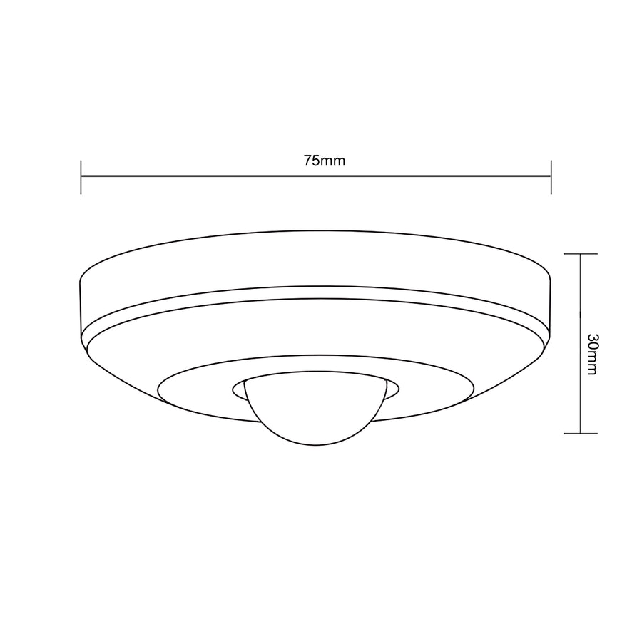 PIR-motionssensor taksensor Maclean Energy MCE231 max 100W (LED) räckvidd 6m