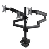 Maclean skrivbordsfäste för 3 LCD-skärmar, VESA 75x75 och 100x100, 2x USB 3.0, 17-27", 3x7kg, MC-811