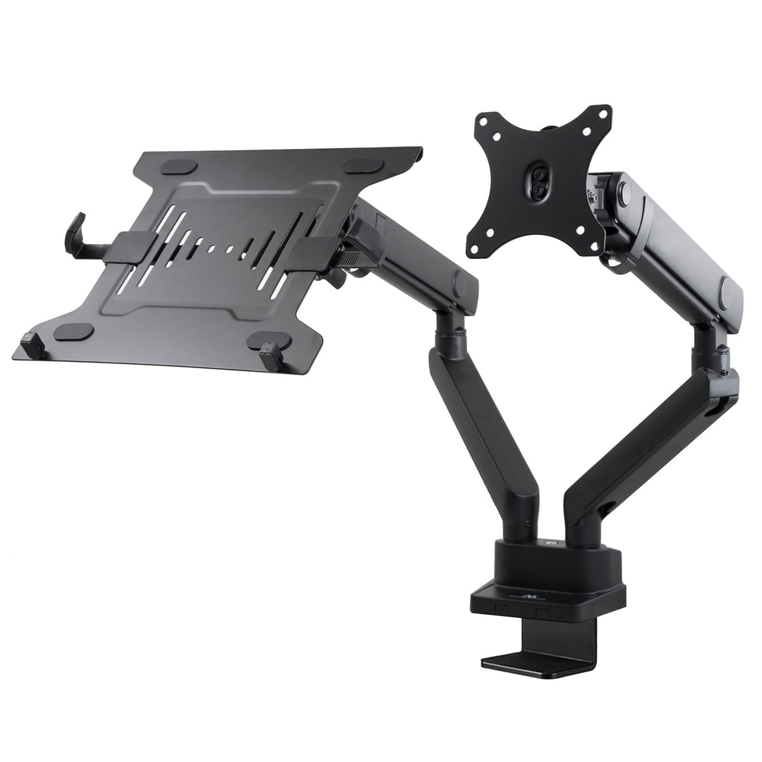 Maclean MC-813 Dual Desk Mount för en skärm och en bärbar dator 17 "-32" 2x8kg VESA 75x75, 100x100