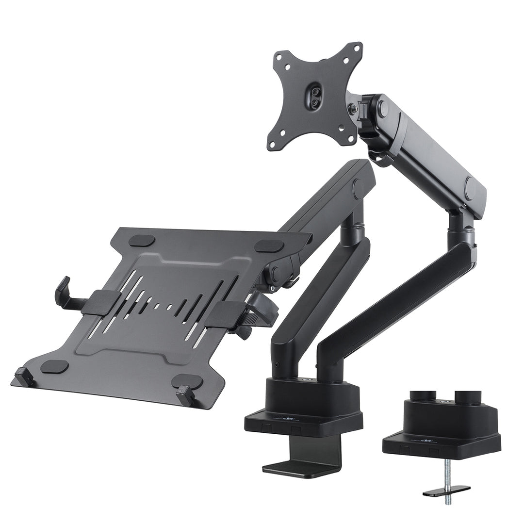 Maclean MC-813 Dual Desk Mount för en skärm och en bärbar dator 17 "-32" 2x8kg VESA 75x75, 100x100