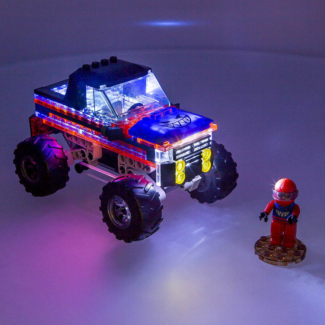 Ljusblock LED Laser Pegs The Beast Monster Truck 160 Stycken