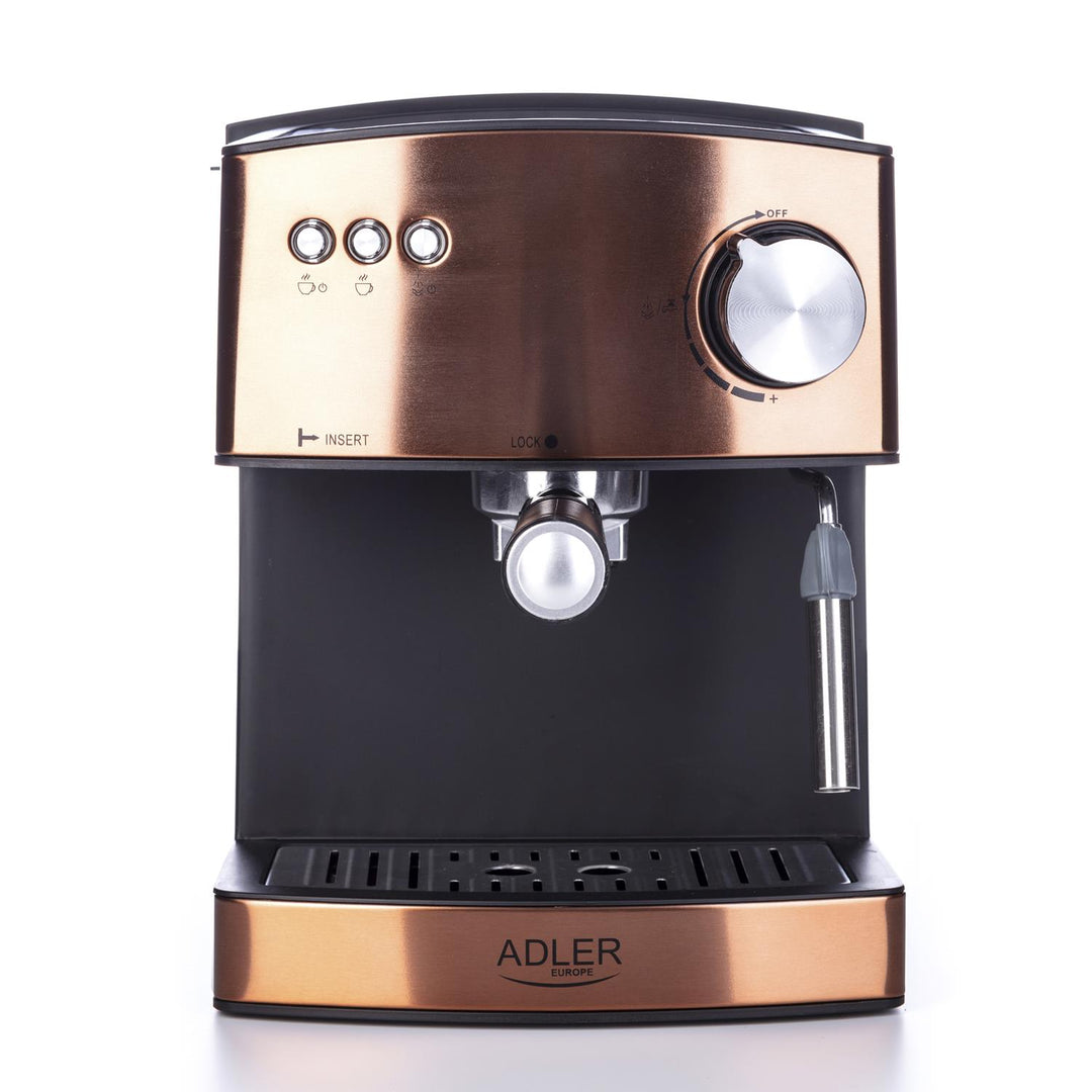 Adler AD 4404cr kaffebryggare 15 bar 850W + mjölkkvarn