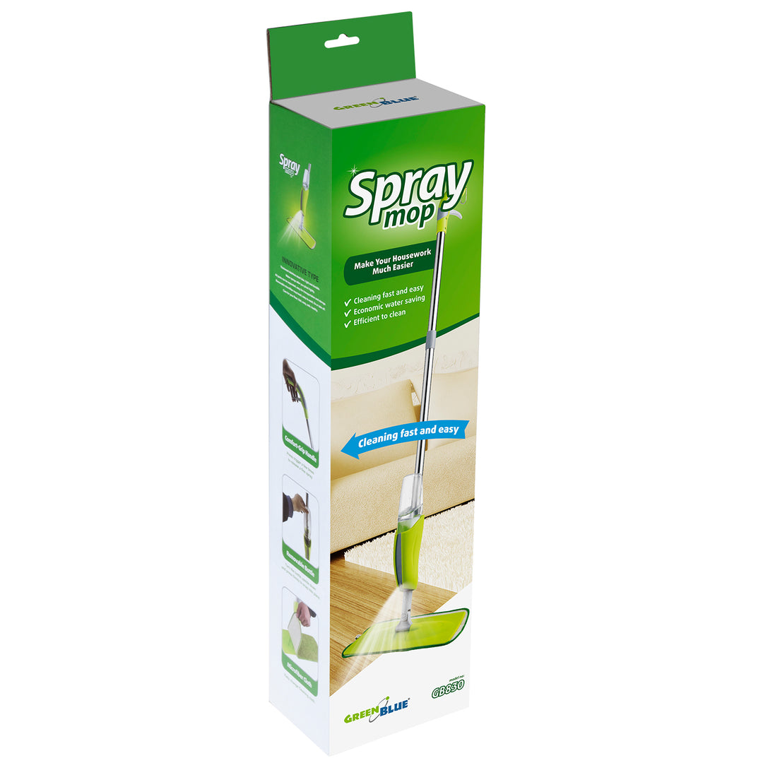 GreenBlue GB830 Flat Spray Mop med 2 förstärkta mikrofibersatser