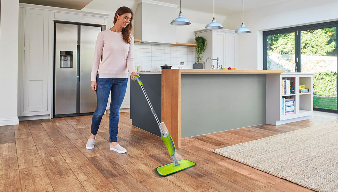 GreenBlue GB830 Flat Spray Mop med 2 förstärkta mikrofiberinsatser