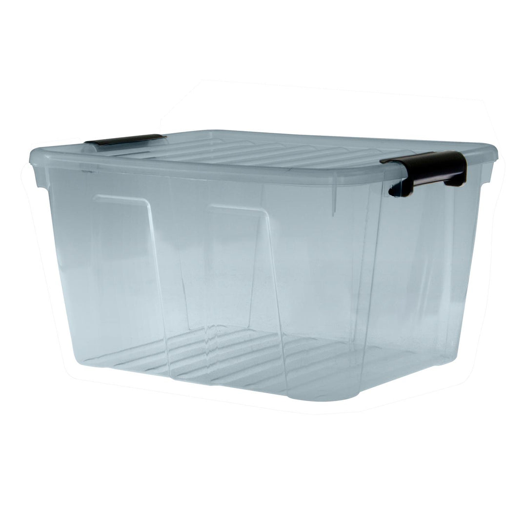 Plast Team 22320805 Förvaringsbehållare Box Lock Cover Transparent Grey XXS - XXL 1.6L - 40L