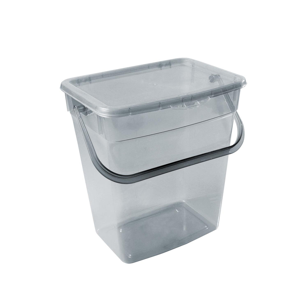 Plast Team 10L pulverbehållare transparent - Grå