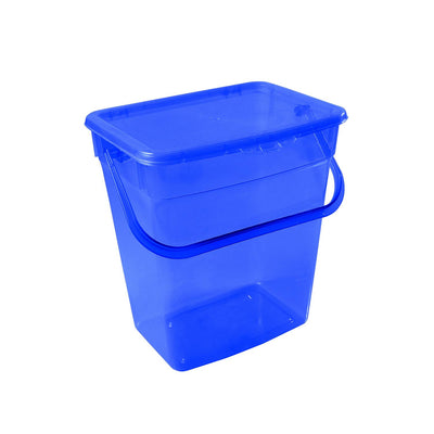 Plast Team 10L pulverbehållare - transparent blå