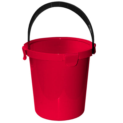 Plast Team Berry 5L hink med lock och handtag röd
