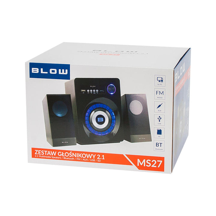 Blow MS-27 2.1 Högtalarsystem Datorhögtalare LED-Bakgrundsbelysning